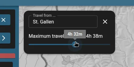 Set travel time example