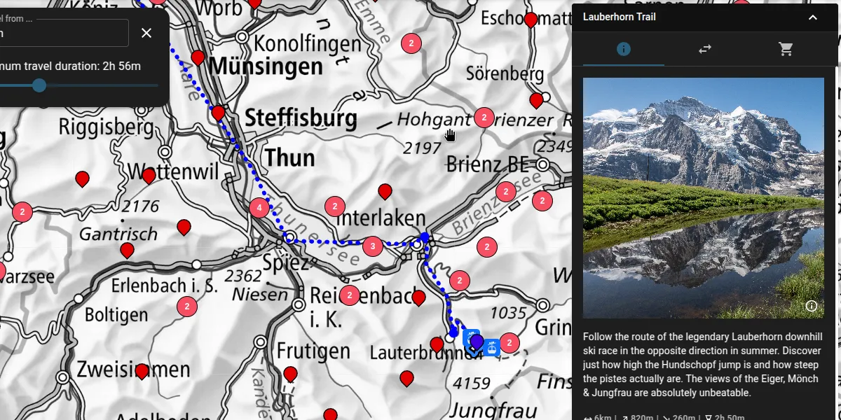Learn more about each destination example